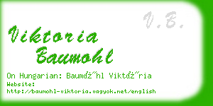 viktoria baumohl business card